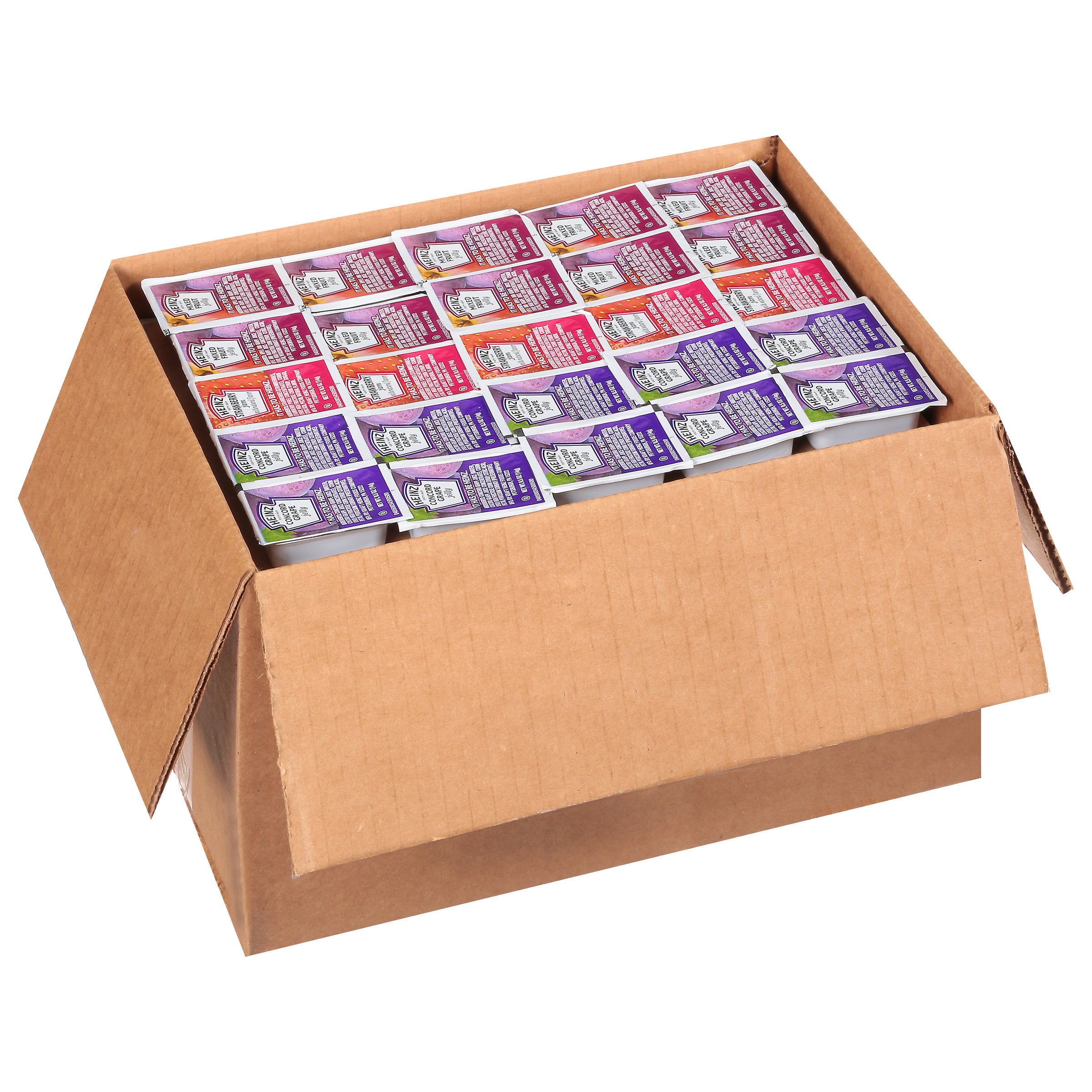HEINZ Single Serve Assorted Jelly/Jam Selection 0.5 Ounce Cup 200 Per Case