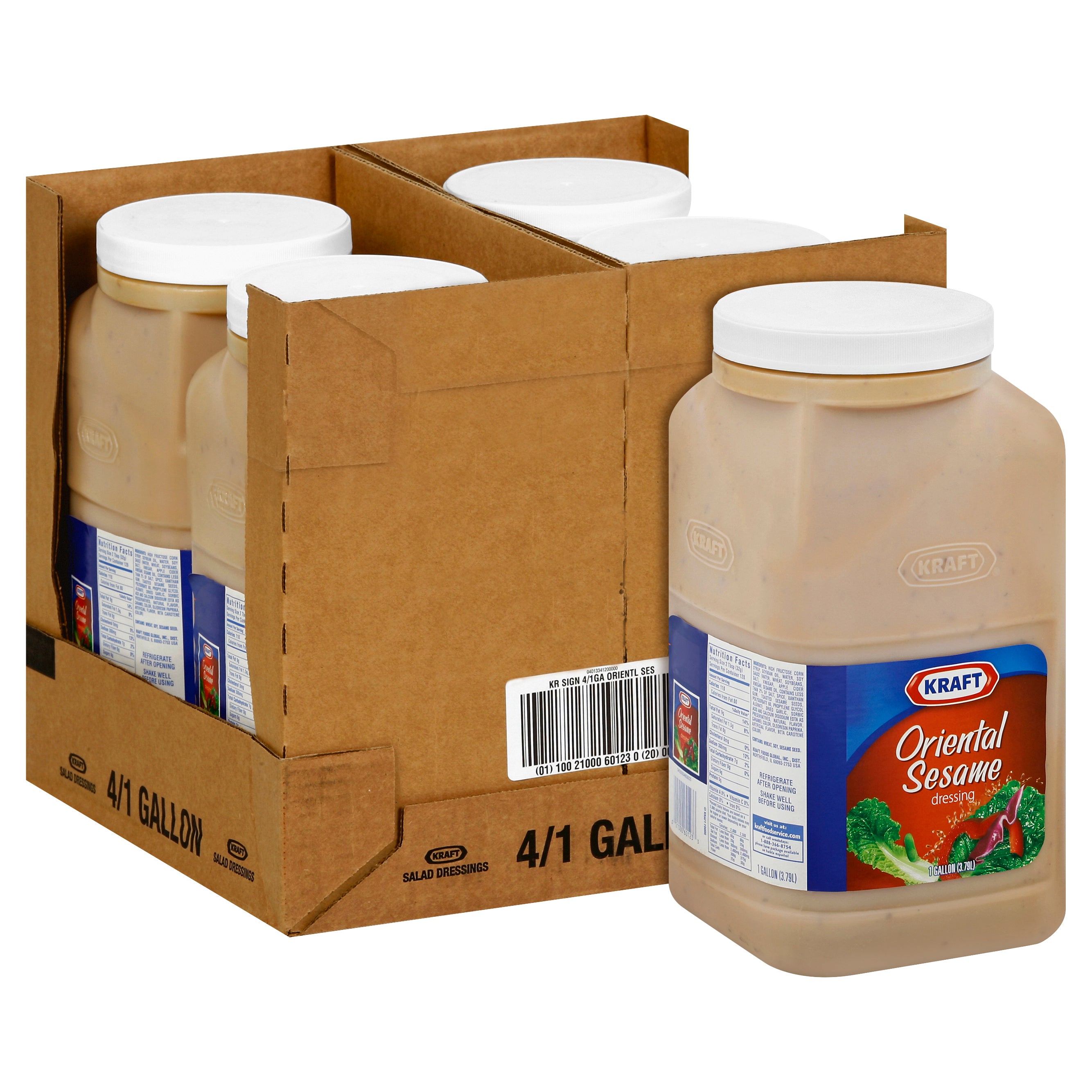 KRAFT Signature Oriental Sesame Salad Dressing 1 gal. Jugs 4 Per Case