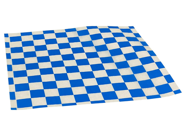 Handy Wacks Deli Paper Blue Checker 2"x2"x5" 1000 Count Packs - 6 Per Case.