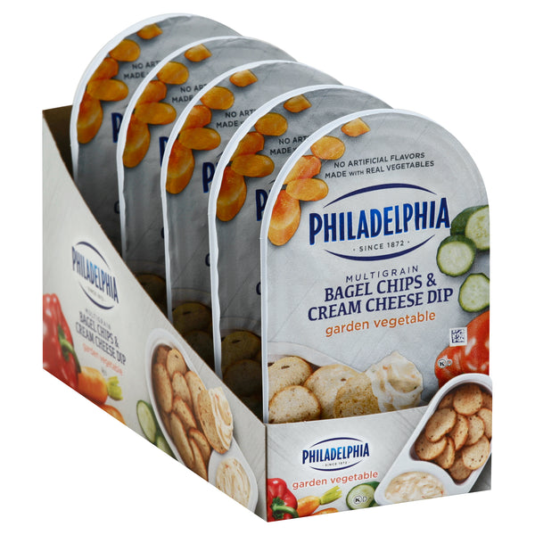 Philadelphia Multigrain Bagel Chips And Garden Vegetable Cream Cheese Dip, 2.5 Ounce Size - 10