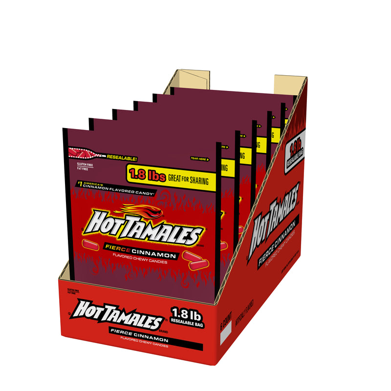 Hot Tamales® Cinnamon Stand Up 28.8 Ounce Size - 6 Per Case.