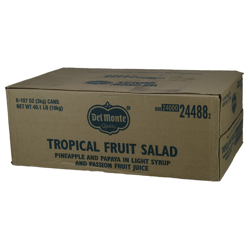 Del Monte® Tropical Fruit Salad In Light Syrup & Passion Fruit Juice Can 107 Ounce Size - 6 Per Case.