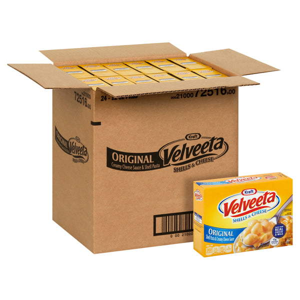Kraft Velveeta Shells And Cheese, 12 Ounce Size - 24 Per Case.