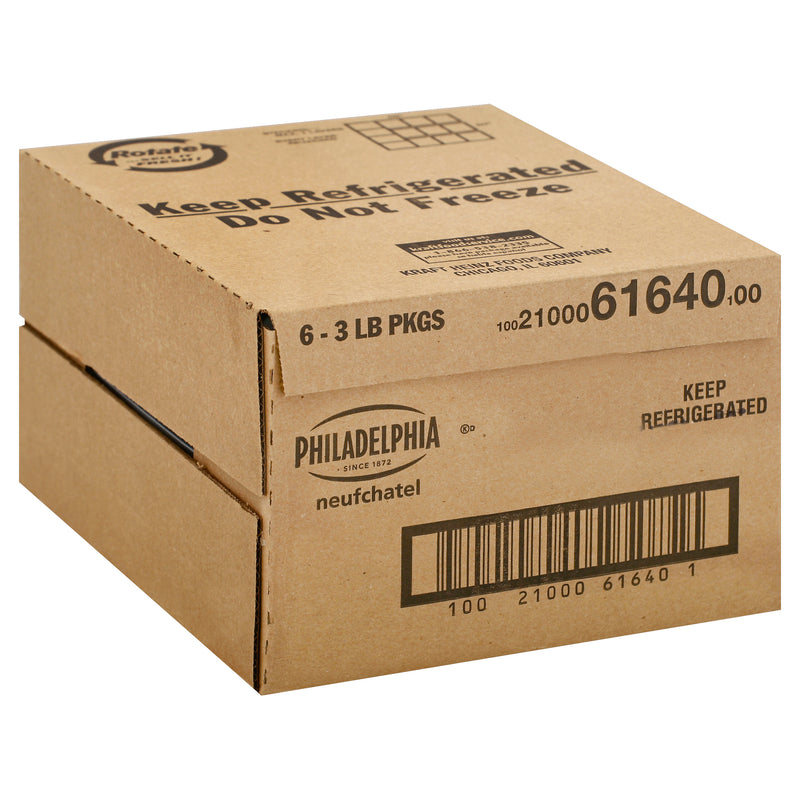 PHILADELPHIA Neufchatel Cheese 3 lb. Loaf 6 Per Case