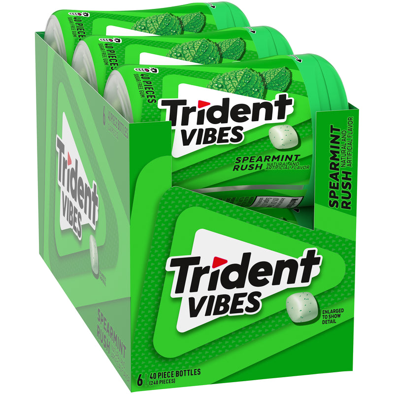 Trident Vibes Sprmt Rush Btls 40 Count Packs - 24 Per Case.