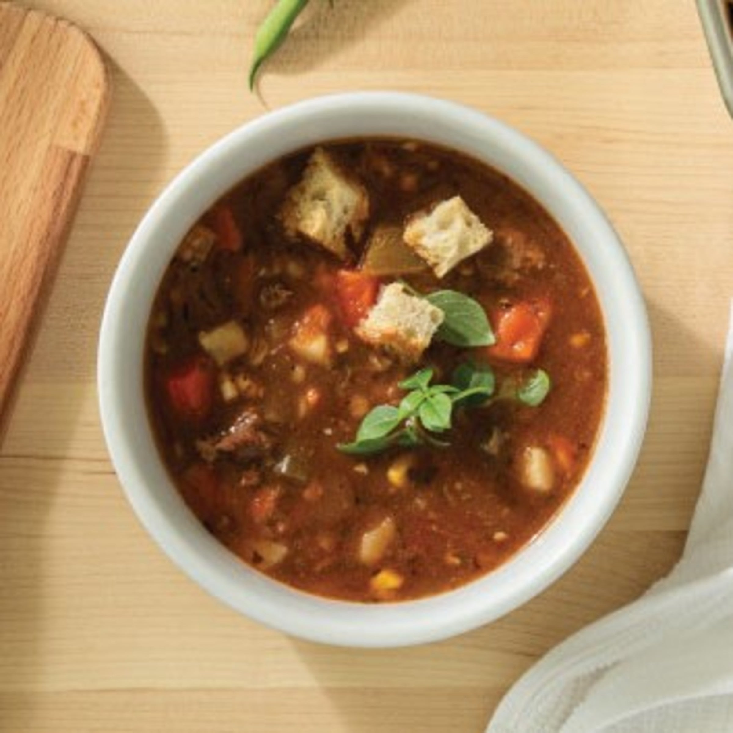 Vegetable Beef With Barley Soup 4 Pound Each - 4 Per Case.