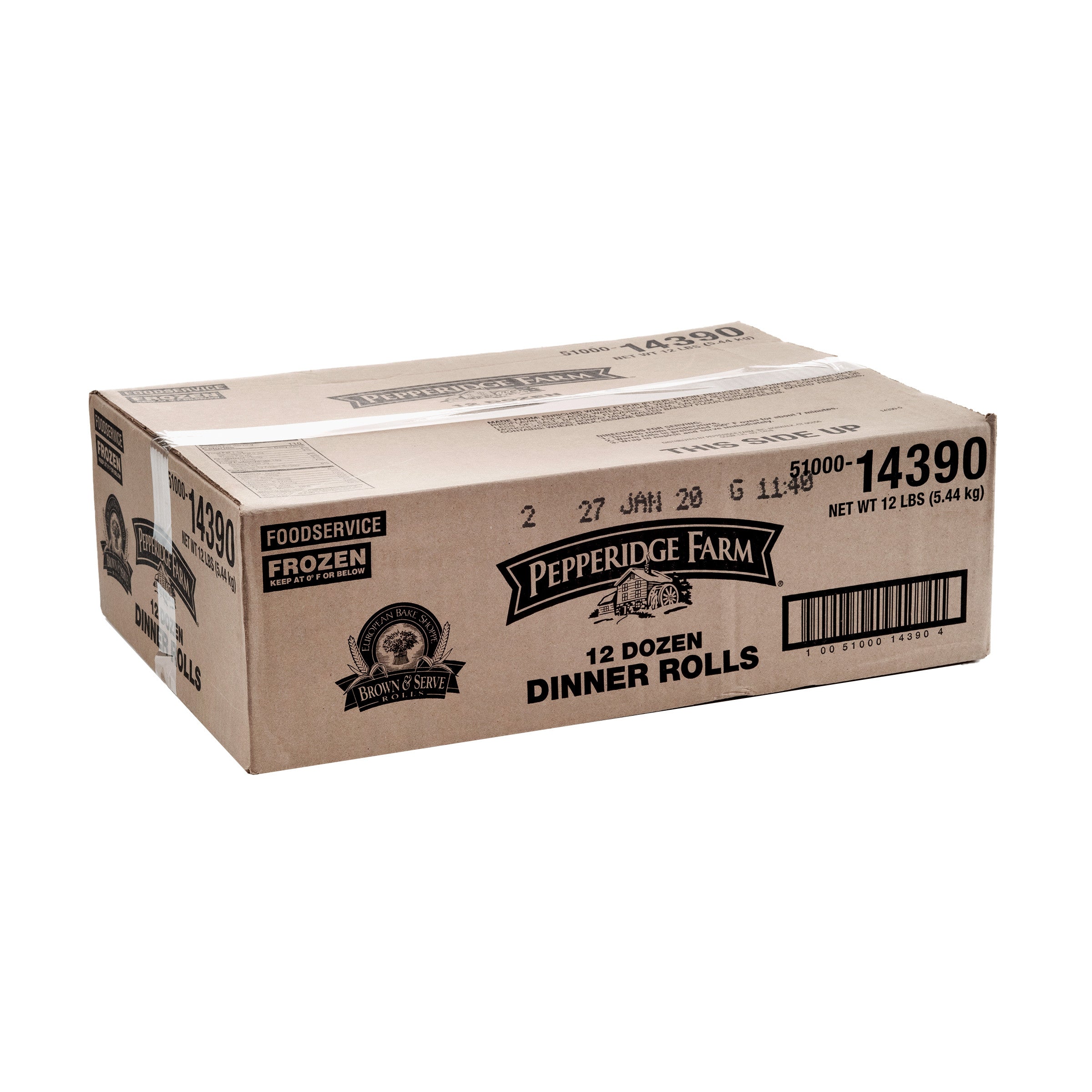Bags & Sticks Lrg Dinner Roll 1 Pound Each - 12 Per Case.