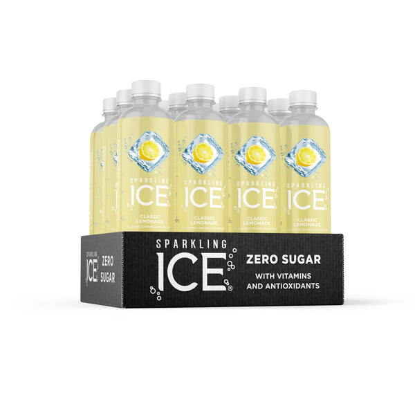 Sparkling Ice Classic Lemonade With Antioxidants And Vitamins Zero Sugar Bottl 17 Fluid Ounce - 12 Per Case.