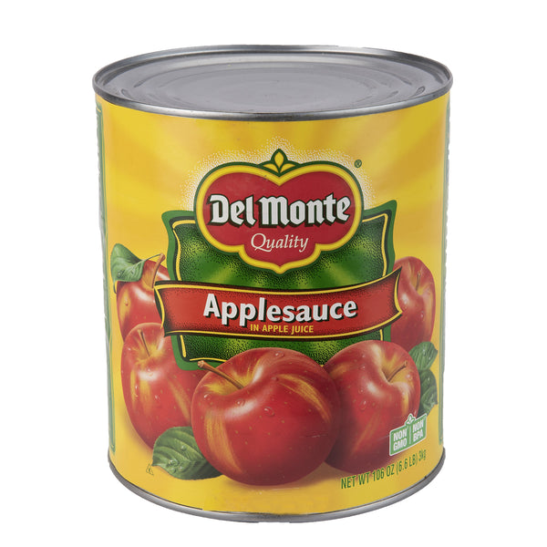 Delmonte Applesauce In Apple Juice Can 106 Ounce Size - 6 Per Case.