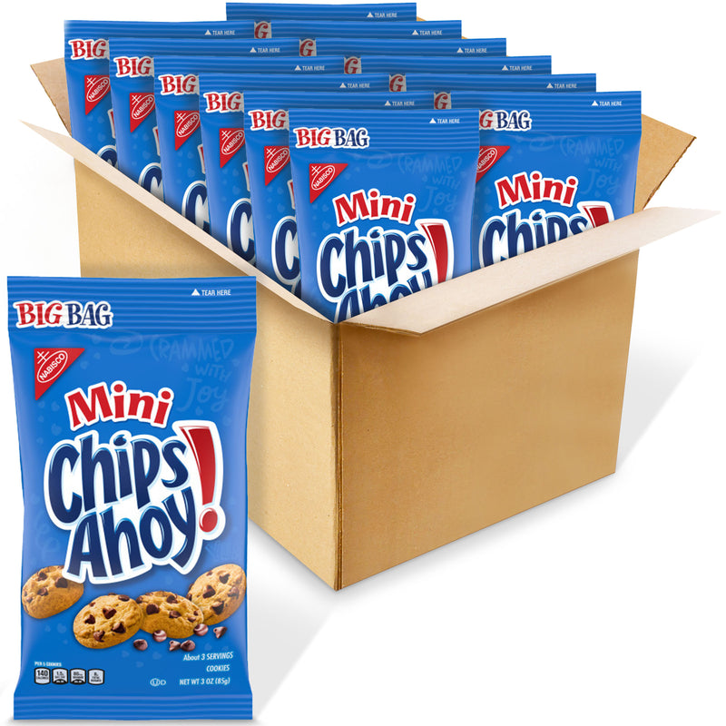 Chips Ahoy Mini Big Bag 3 Ounce Size - 12 Per Case.