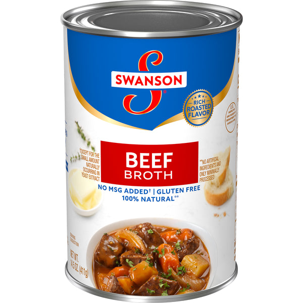 Swanson Soup Beef Broth 14.5 Ounce Size - 24 Per Case.