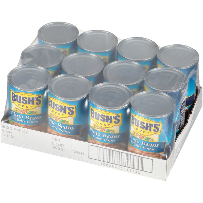 Bush's Best Pinto Beans 27 Ounce Size - 12 Per Case.