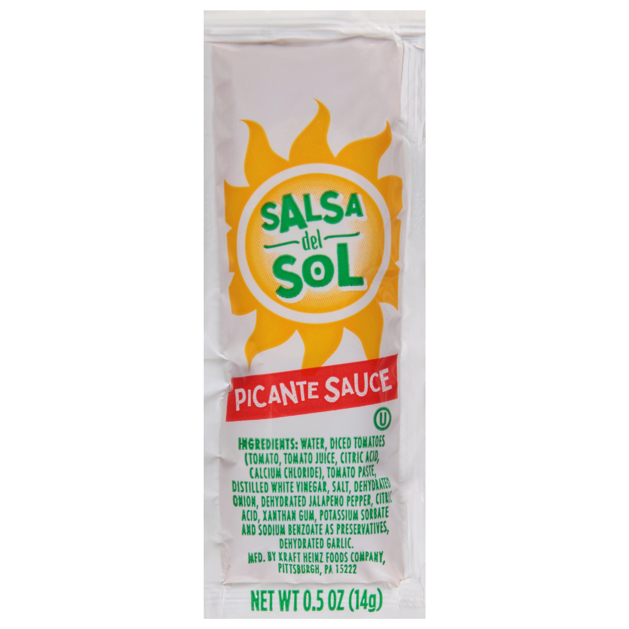 SALSA DEL SOL Single Serve Picante Sauce 0.5 Ounce Packets 200 Per Case