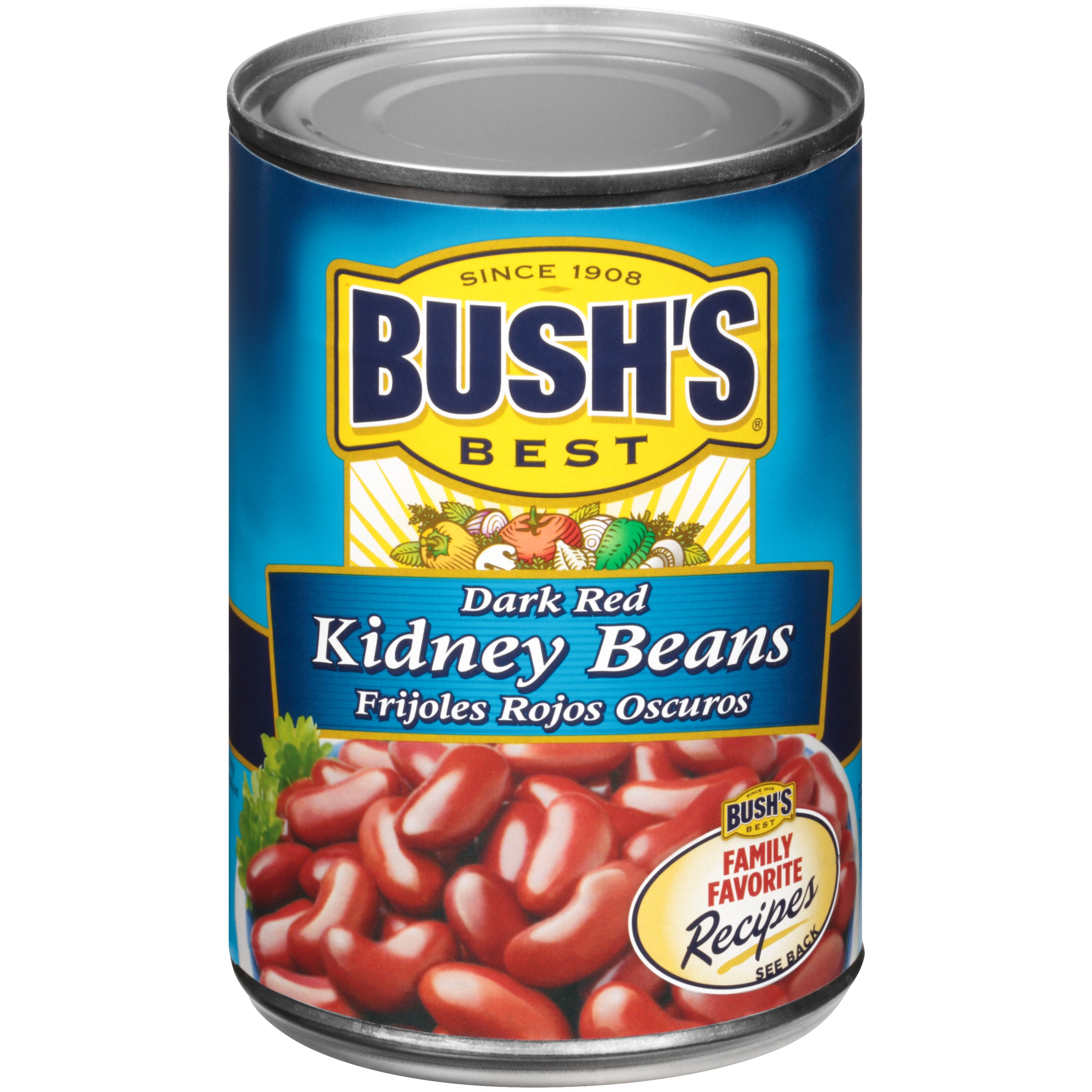 Bush's Best Dark Red Kidney Beans 16 Ounce Size - 12 Per Case.