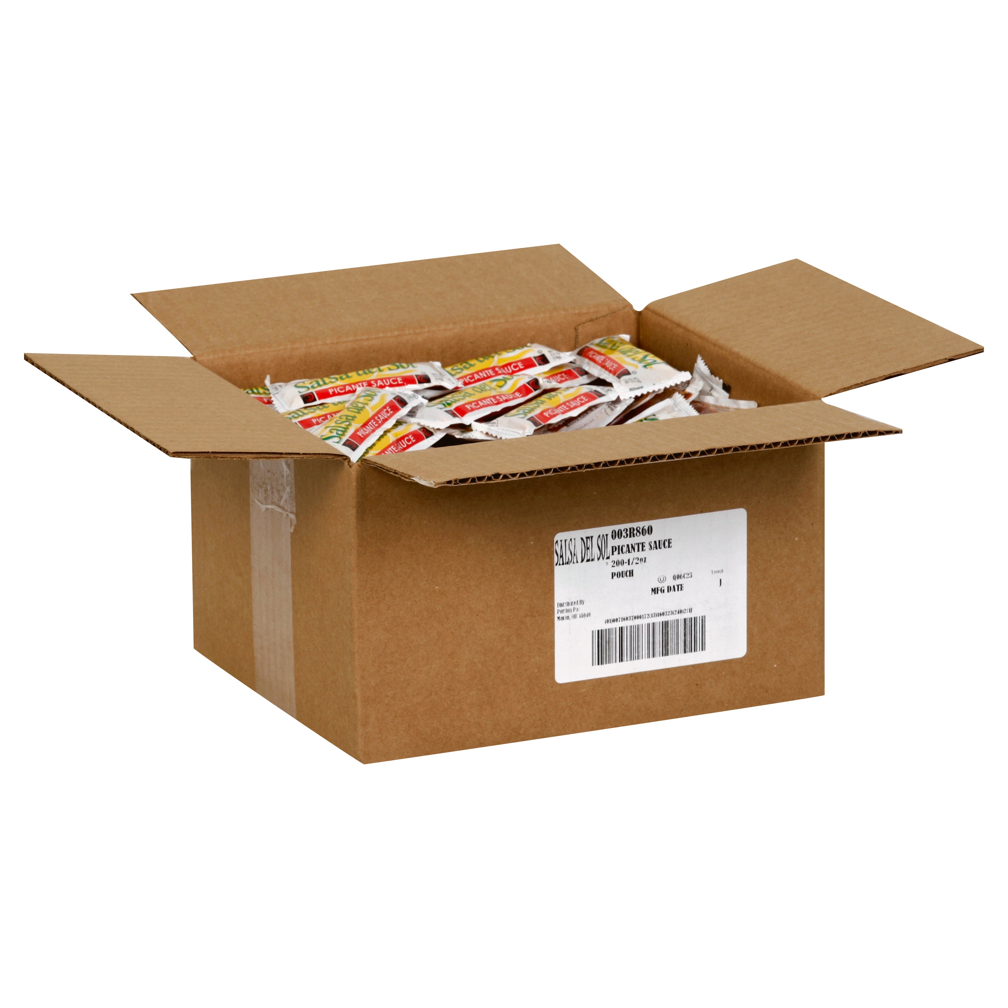 SALSA DEL SOL Single Serve Picante Sauce 0.5 Ounce Packets 200 Per Case