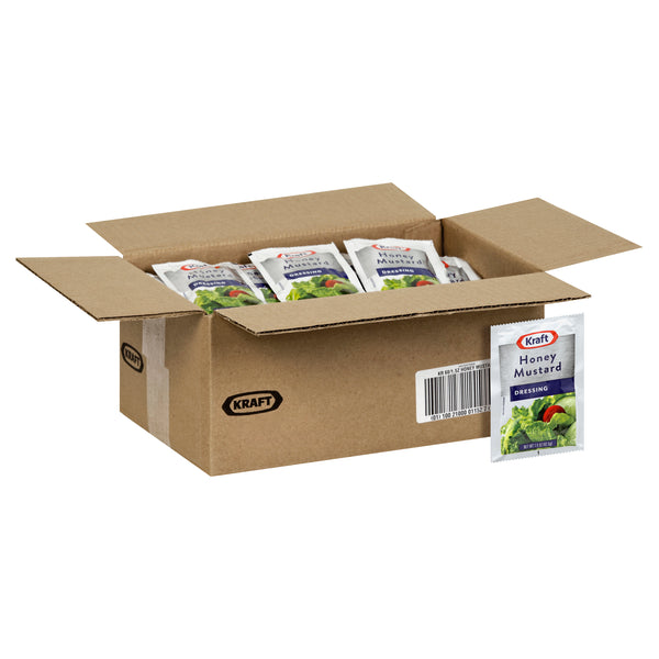 KRAFT Single Serve Honey Mustard Salad Dressing 1.5 Ounce Packets 60 Per Case