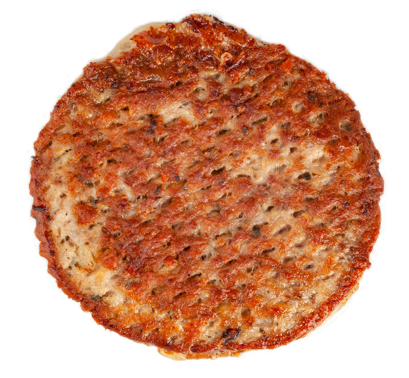 Beef And Pork Patties Pizza Seasoned With Provolone Cheese 4 Ounce Size - 40 Per Case.