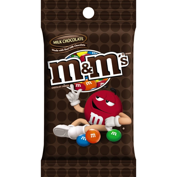 M&m's Milk Chocolate Peg 5.3 Ounce Size - 12 Per Case.