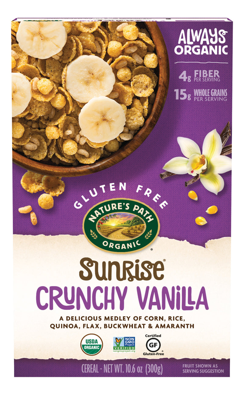 Nature's Path Crunchy Vanilla Sunrise 10.6 Ounce Size - 12 Per Case.
