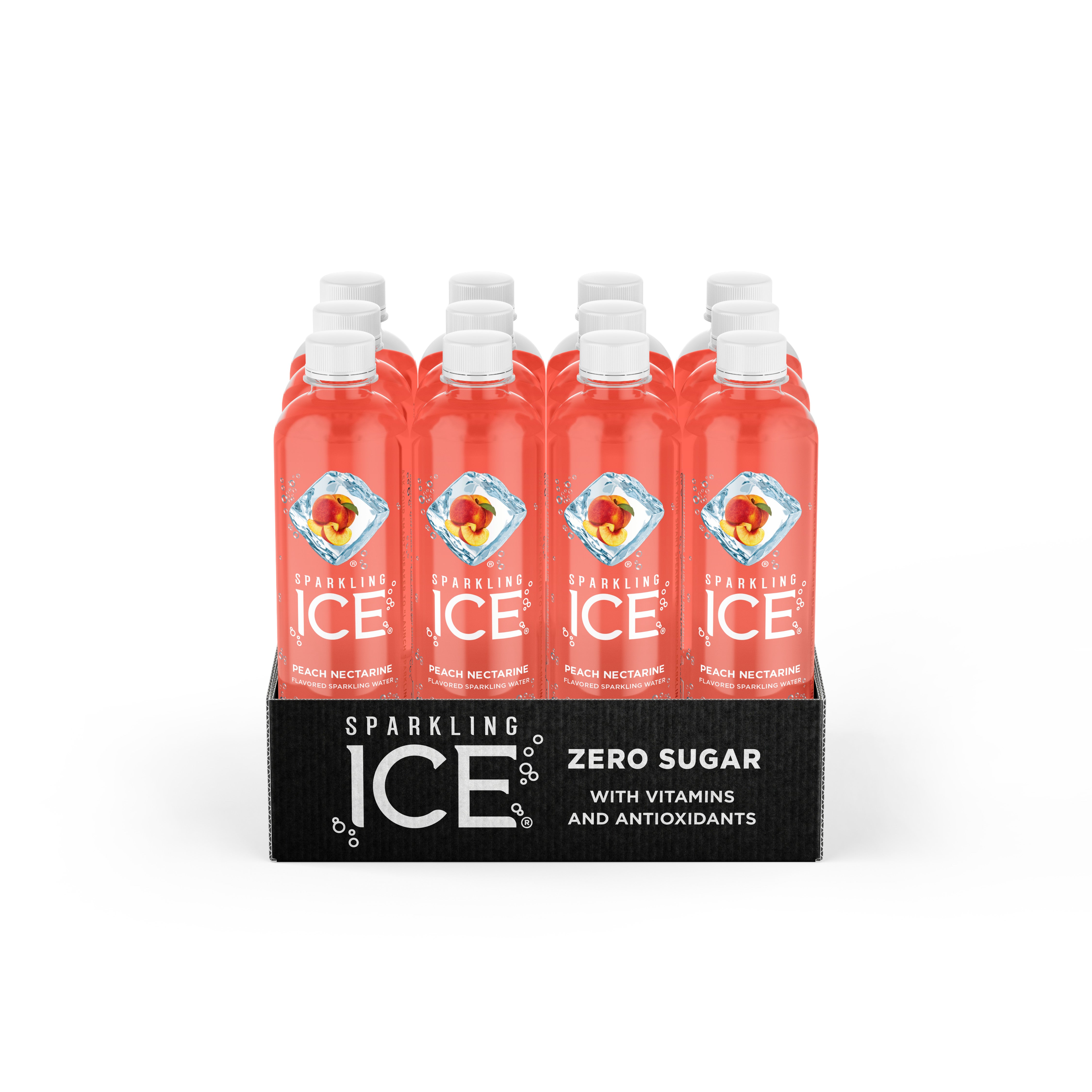 Sparkling Ice Peach Nectarine With Antioxidants And Vitamins Zero Sugar Bottle 17 Fluid Ounce - 12 Per Case.