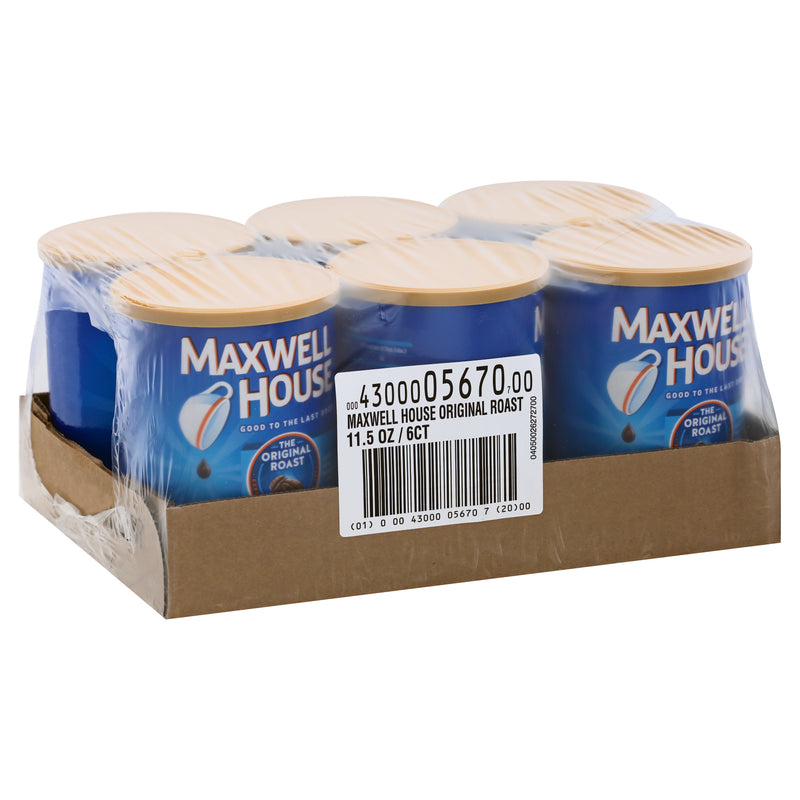 Maxwell House Original Ground Coffee, 11.5 Ounce Size - 6 Per Case.