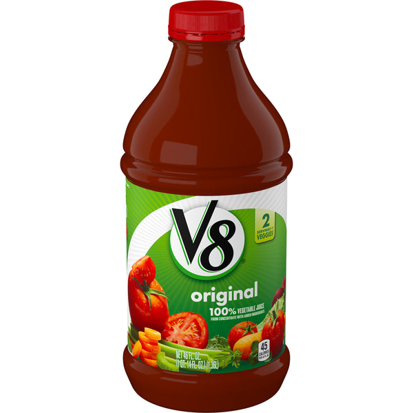 V8 Juice Vegetable Pet Bottles 46 Fluid Ounce - 6 Per Case.