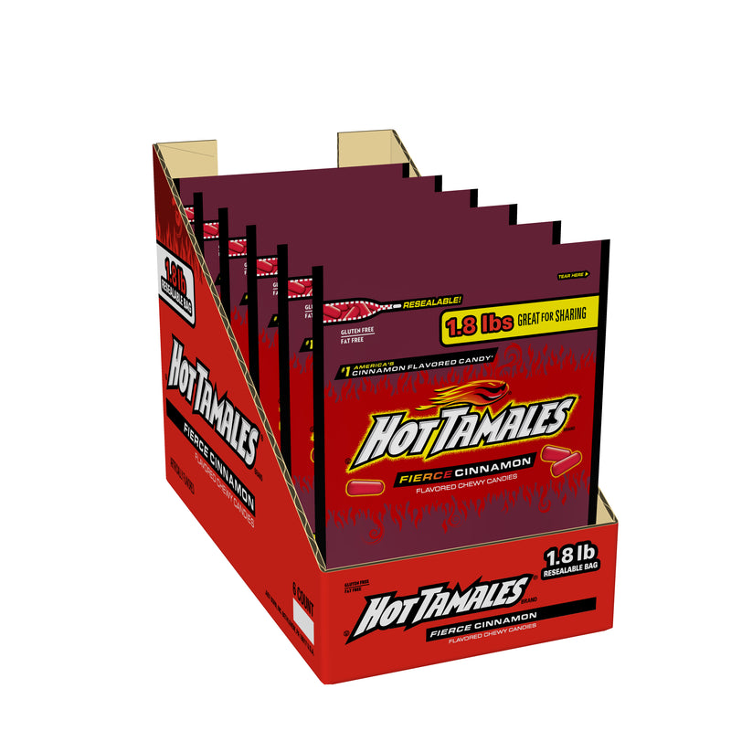 Hot Tamales® Cinnamon Stand Up 28.8 Ounce Size - 6 Per Case.