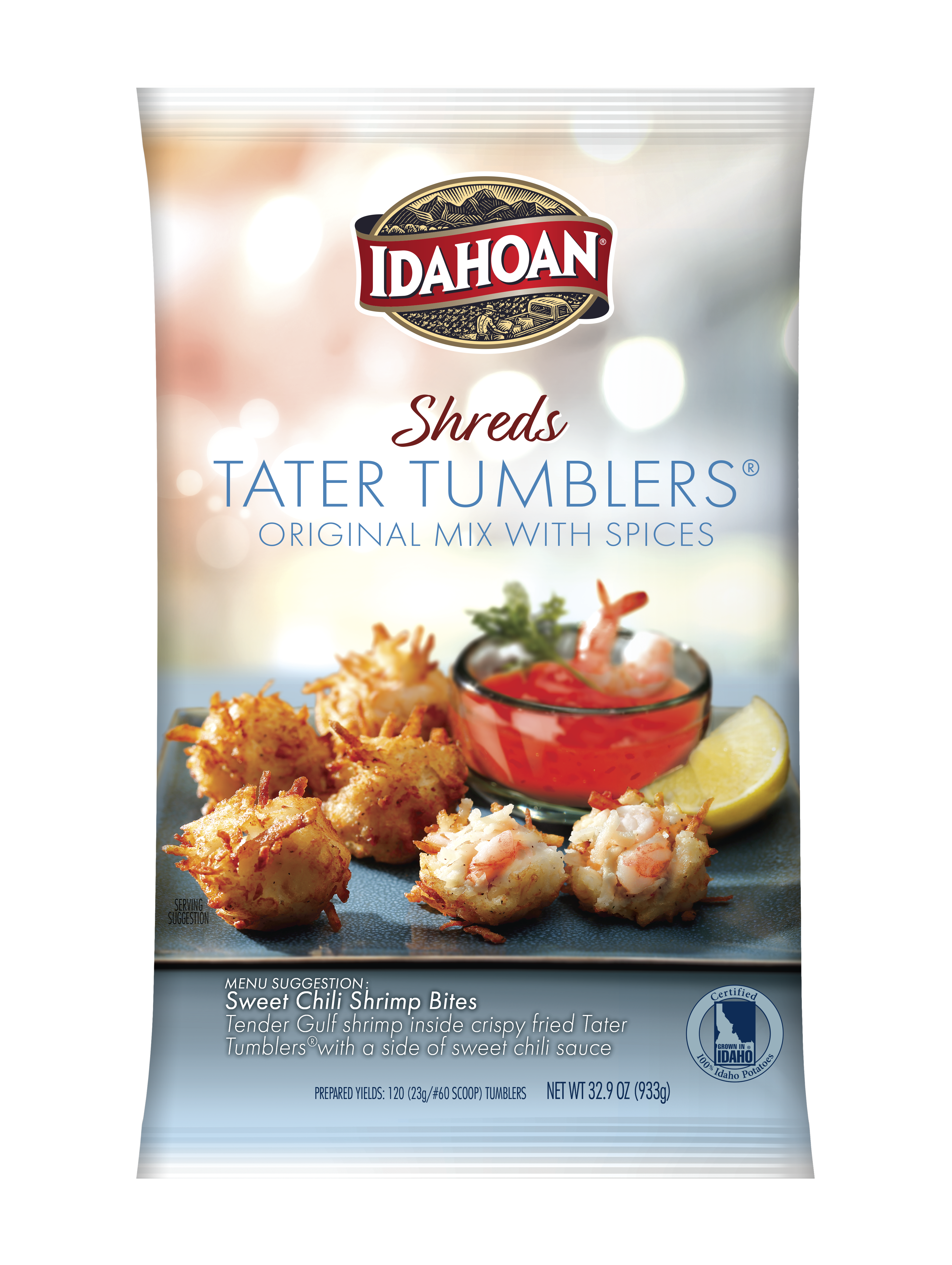 Idahoan® Shreds Tater Tumblers® Originalmix With Spices Hs 32.9 Ounce Size - 4 Per Case.