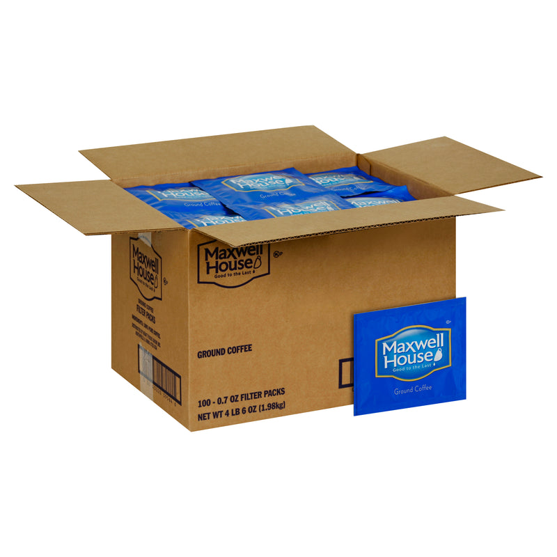 Maxwell House Ground Coffee Filter Packs 100 Case Pack