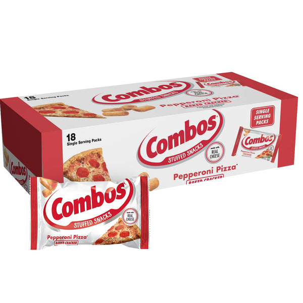 Combos Pepperoni Pizza Cracker Singles 1.7 Ounce Size - 216 Per Case.