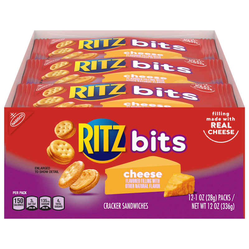 Ritz Bits Cracker Sandwiches Cheese 1 Ounce Size - 48 Per Case.