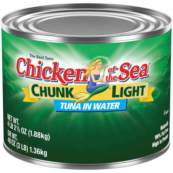 Chicken Of The Sea Chunk Light Tuna In Water Imported 66.5 Ounce Size - 6 Per Case.
