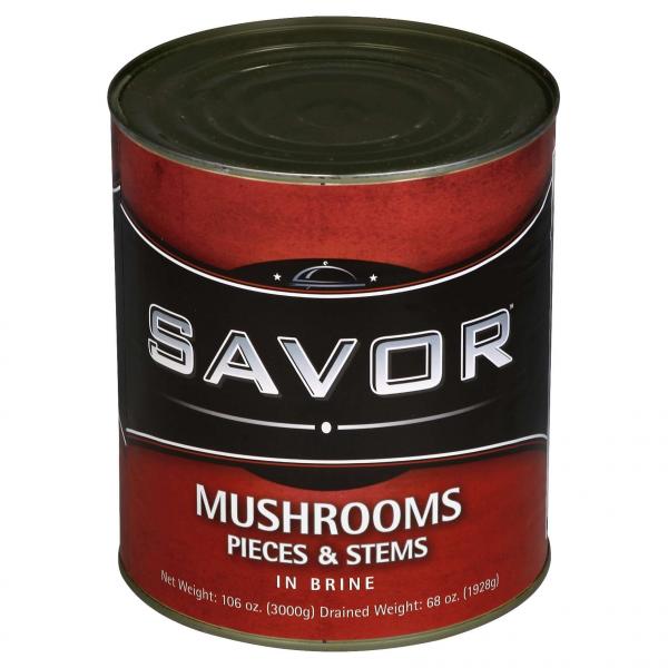 Savor Imports Mushroom Pieces & Stems Can 10 Cans - 6 Per Case.