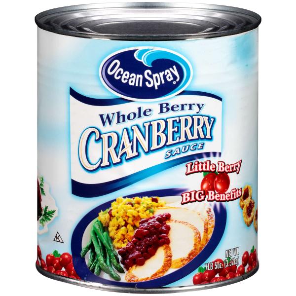 Whole Cranberry Sauce Can 117 Ounce Size - 6 Per Case.