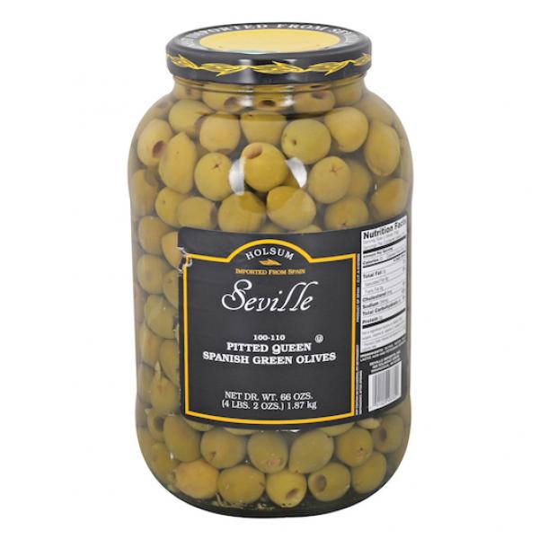 Savor Imports Pitted Queen Olives Ga 1 Gallon - 4 Per Case.