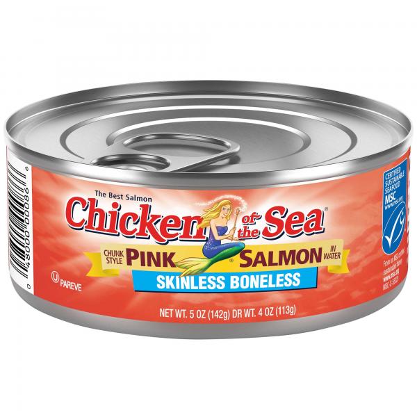 Chicken Of The Sea Skinlessboneless Pink Salmon 5 Ounce Size - 24 Per Case.