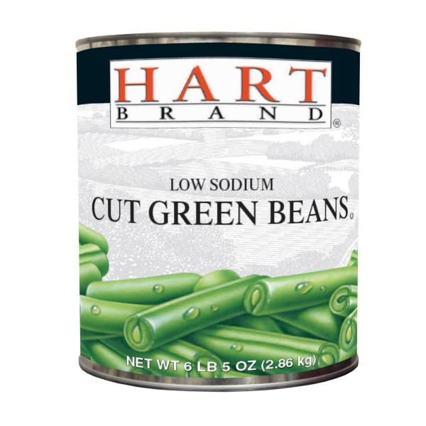Hart Green Bean Extra Standard Sieve Cut 101 Ounce Size - 6 Per Case.