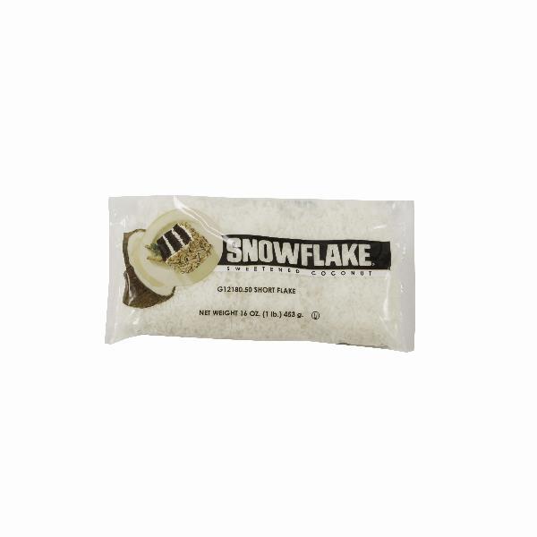 Snowflake Coconut Flake Sweetened 10 Pound Each - 10 Per Case.