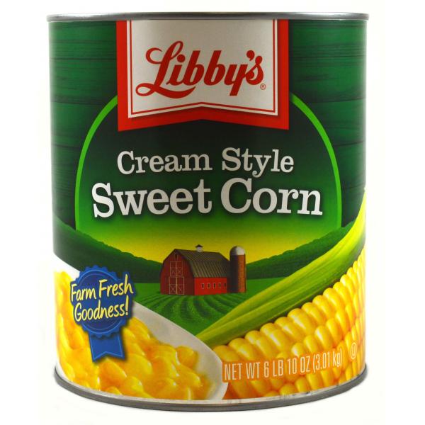 Libby Fancy Cream Corn 106 Ounce Size - 6 Per Case.