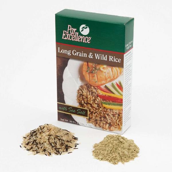 Producers Rice Par Excellence Long & Wild Blend Seasoned Rice 36 Ounce Size - 6 Per Case.