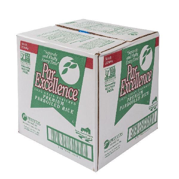 Par Excellence Rice Box Producers Rice Parexcellence Rice Parboiled Box, 50 Pound, 1 Per Case