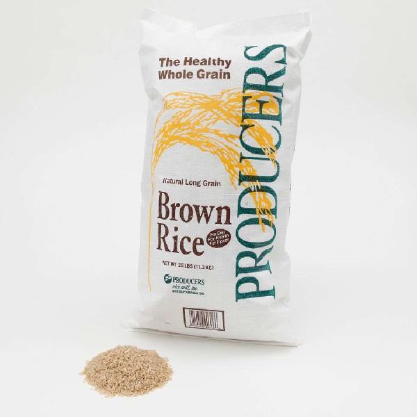 Producers Rice Mill Inc Rice Long Grain Brown 4% 1-25 Pound Kosher 1-25 Pound