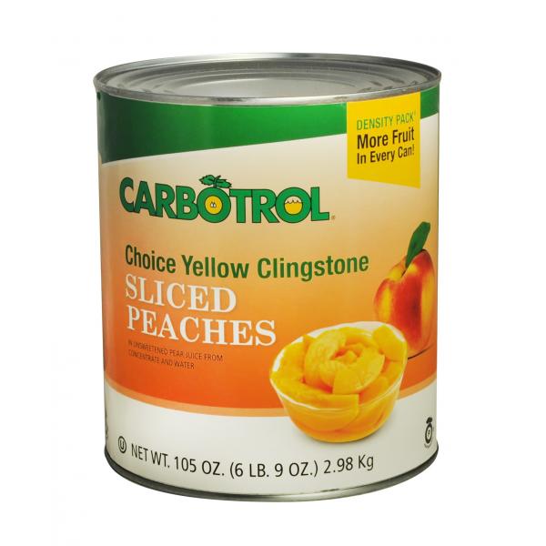 Peach Slice Can 105 Ounce Size - 6 Per Case.