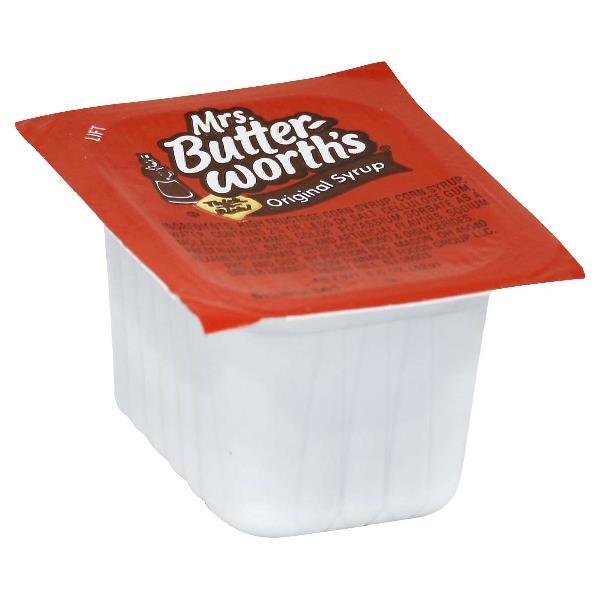 MRS. BUTTERWORTH'S Single Serve Table Syrup 1.5 Ounce Cups 100 Per Case