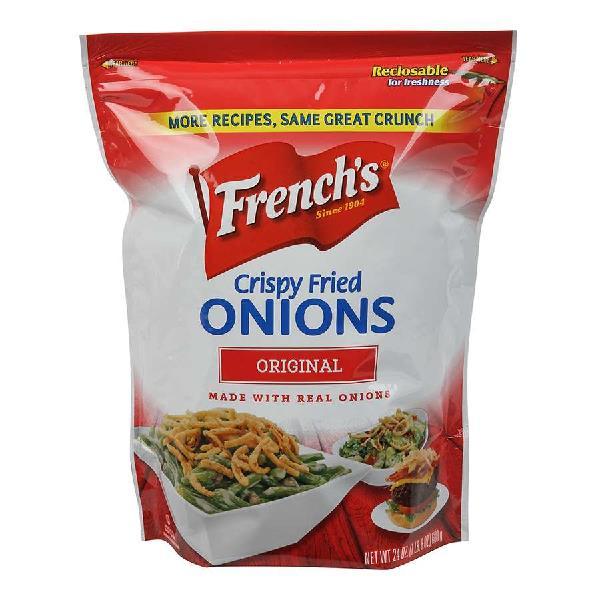 Onion French Fried French's 24 Ounce Size - 6 Per Case.