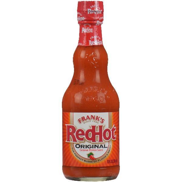 Red Hot Sauce Franks Cayenne Pepper Sauce Original 12 Fluid Ounce - 12 Per Case.