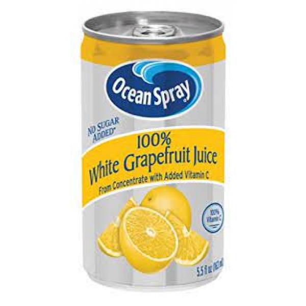 Ocean Spray Juice Grapefruit White 5.5 Fluid Ounce - 48 Per Case.