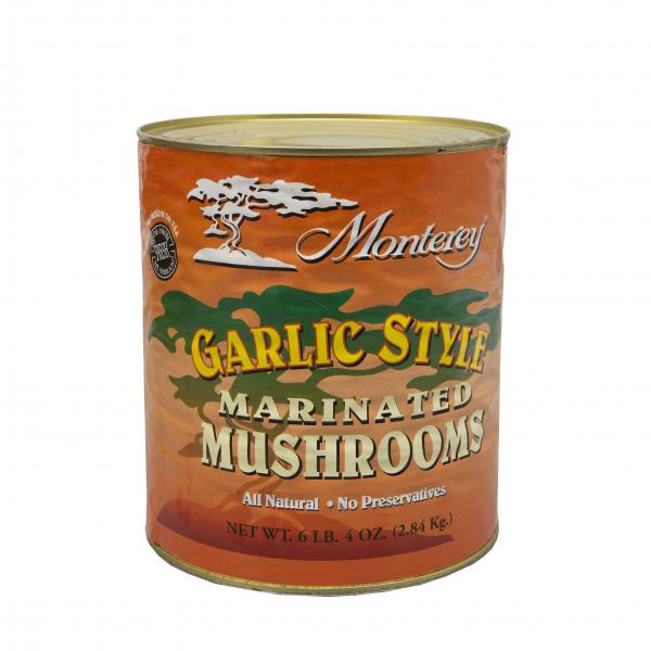 Garlic Marinated Whole Mushrooms 3 Each - 3 Per Case.