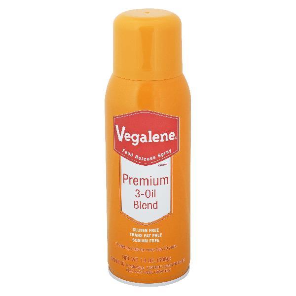 Vegalene Premium Oil Blend Food Release Panspray Aerosol 14 Ounce Size - 6 Per Case.