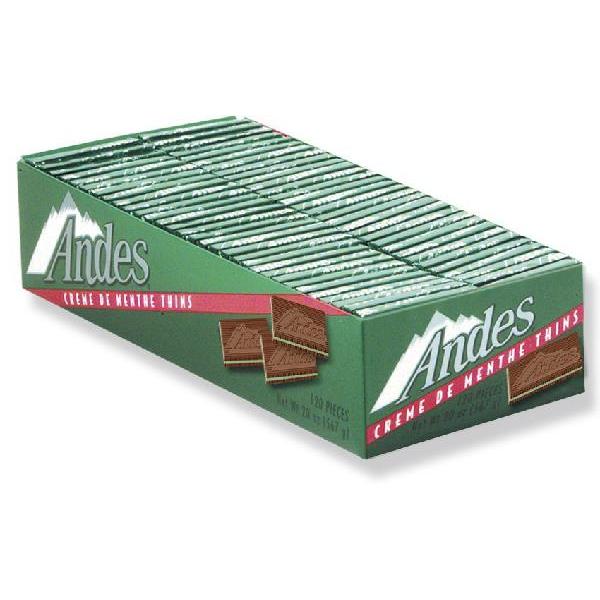 Andes Candy Creme De Menthe 120 Count Packs - 12 Per Case.